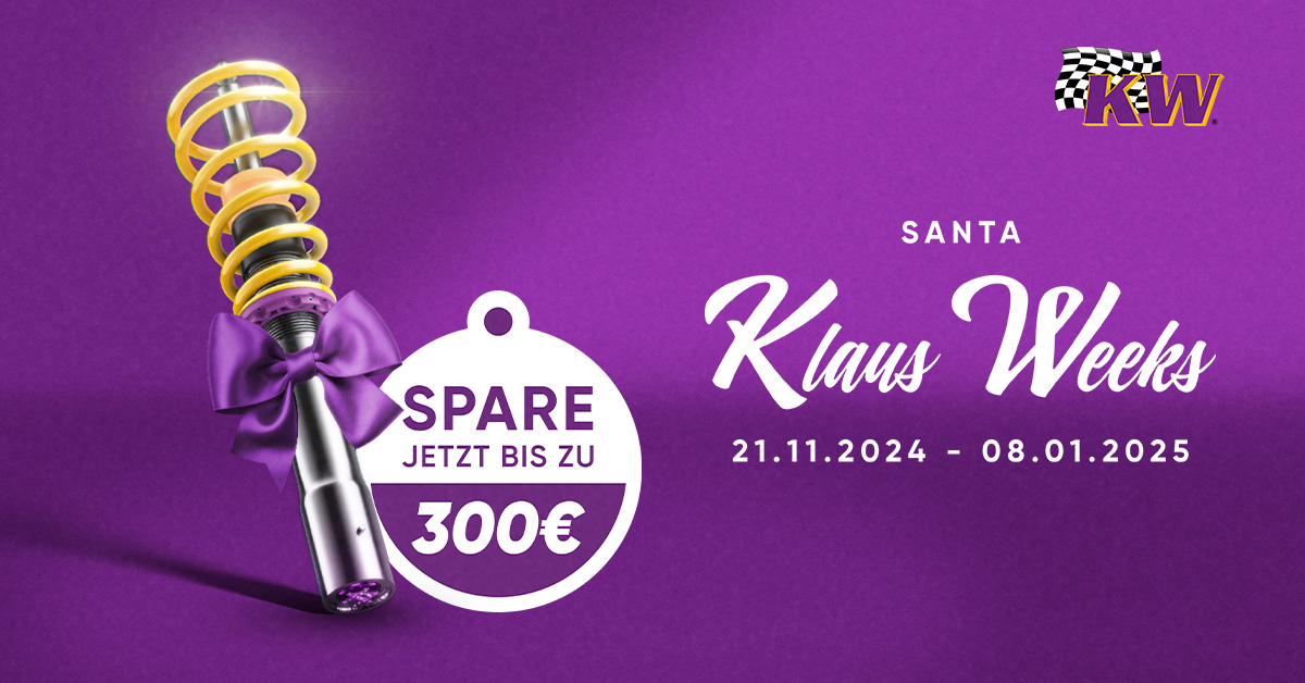 KW SANTA KLAUS WEEKS 2024 - Aktion KW Gewindefahrwerke